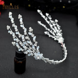 Crystal Wedding Headband Rhinestone Bridal Headhoop Tiara Hair Vine