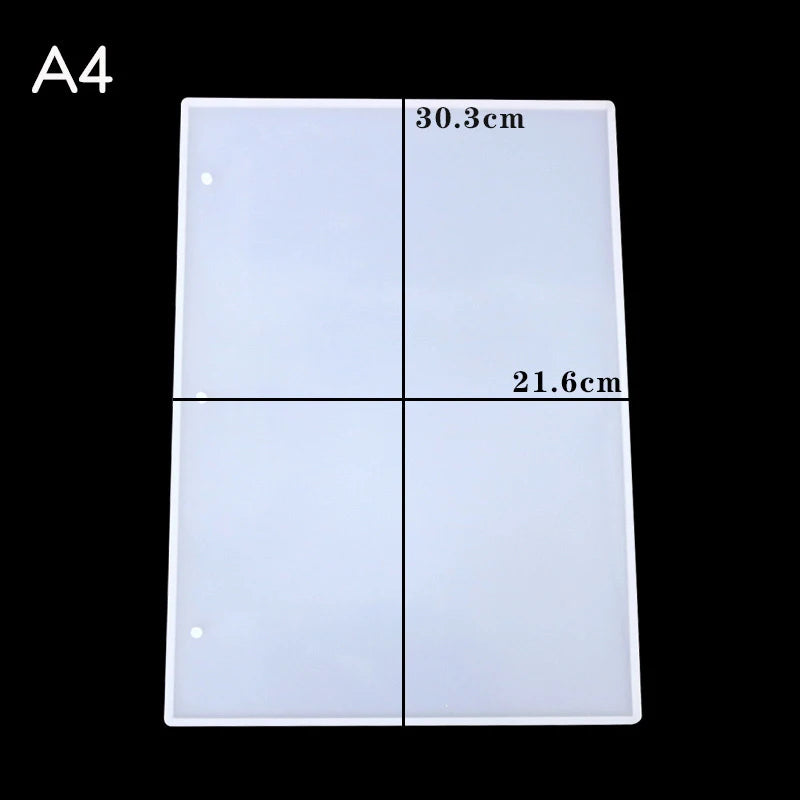 Silicone Mold for Notebook Cover DIY UV Resin Mould Crystal Book Accessories