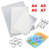 Silicone Mold for Notebook Cover DIY UV Resin Mould Crystal Book Accessories
