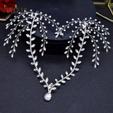Indian Bridal Headband Water Drop Headwear Rhinestone Forehead Headpieces