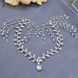 Indian Bridal Headband Water Drop Headwear Rhinestone Forehead Headpieces