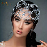 Romantic Rhinestone Wedding Forehead Chain Crystal Headdress