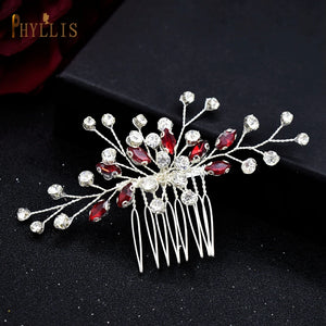 Rhinestone Bridal Hair Comb Wedding Headdress Bride Tiara Hair Ornament