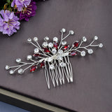 Rhinestone Bridal Hair Comb Wedding Headdress Bride Tiara Hair Ornament