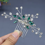 Rhinestone Bridal Hair Comb Wedding Headdress Bride Tiara Hair Ornament