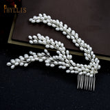 Pearls Bridal Hair Comb Wedding Tiaras Hair Jewelry