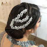 Pearls Bridal Hair Comb Wedding Tiaras Hair Jewelry