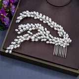 Pearls Bridal Hair Comb Wedding Tiaras Hair Jewelry