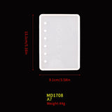 Notebook Cover Resin Mold Silicone Handcraft Molde Para Resina
