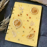DIY Crystal Notebook Cover Resin Mold UV Epoxy Silicone Casting Tool Set