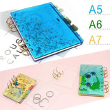 Silicone A5 A6 A7 Notebook Cover Mould for Resin Jewelry DIY