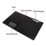 Black A5 Document Bag File Folder Clipboard