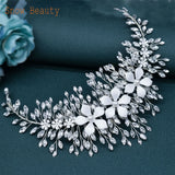 Crystal Wedding Headband Tiara Pearl Headpieces