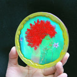 Irregular Flower Fairy Art Coaster Epoxy Resin Mold DIY Home Tools