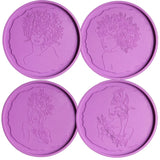 Irregular Flower Fairy Art Coaster Epoxy Resin Mold DIY Home Tools