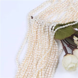 Natural Freshwater Pearl Strands 2.5-3mm Rice Shape for Jewelry