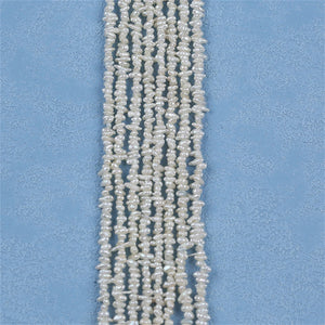 Natural Freshwater Keshi Pearl Necklace 3-4mm Irregular Shape