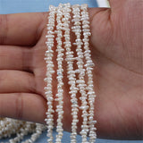 Natural Freshwater Keshi Pearl Necklace 3-4mm Irregular Shape