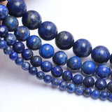 Natural Lapis Lazuli Stone Beads Round Loose Beads for Jewelry Making