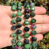 Faceted Column Shape Amazonite Apatite Jades Crystal Loose Stone Beads 7.5inch
