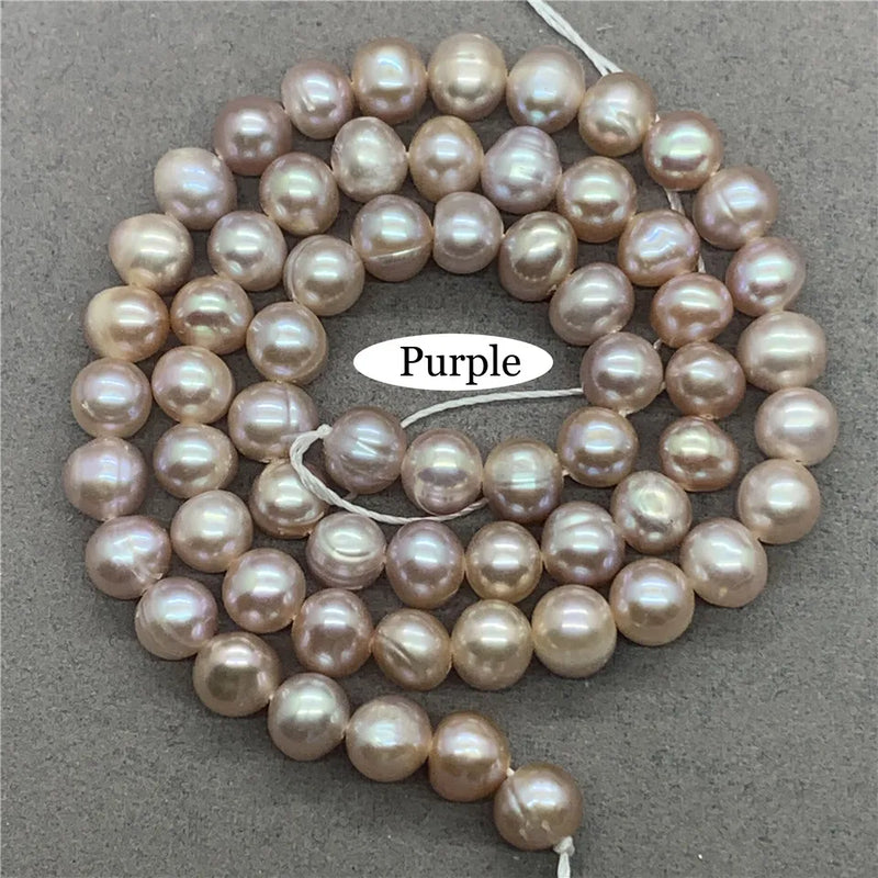 9mm Round Freshwater Pearl Loose Beads DIY Jewelry
