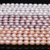 Freshwater Pearl Oval Beads 36 Cm DIY Jewelry Craft Accessory