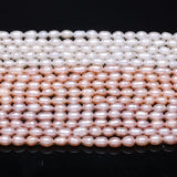 Freshwater Pearl Rice-shaped Beads 36 Cm DIY Jewelry Craft Accessory