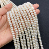 AA 4-Sided Flat Beads Freshwater Pearls 3-10mm Charm Jewelry Making DIY