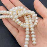 AA 4-Sided Flat Beads Freshwater Pearls 3-10mm Charm Jewelry Making DIY