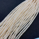 AA 4-Sided Flat Beads Freshwater Pearls 3-10mm Charm Jewelry Making DIY