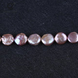 AA Jewelry Purple Freshwater Pearl Coin Beads
