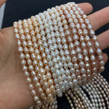AA Freshwater Pearl 4.2mm Rice Beads for DIY Jewelry Making