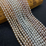 AA Freshwater Pearl 4.2mm Rice Beads for DIY Jewelry Making