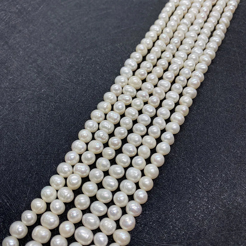 Potato Shape Natural Freshwater Pearl 5-6mm for DIY Jewelry Making