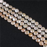 AA Pink 13-14mm Coin Freshwater Pearl for Jewelry Making