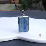 Kyanite/Apatite/Aquamarine/Amazonite/Sodalite Agate Flat Oblong + S925 Pendant
