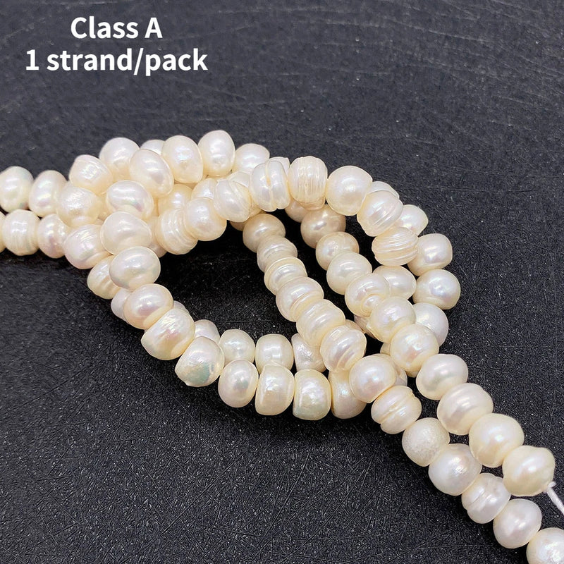 AA Level Oblate Pearls Beads Freshwater Pearl Loose Bead Jewelry Making