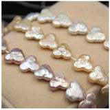 Freshwater Pearl Flower Loose Beads 12mm White/Pink/Purple DIY Jewelry 14inch