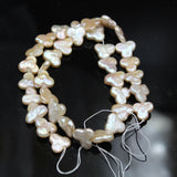 Freshwater Pearl Flower Loose Beads 12mm White/Pink/Purple DIY Jewelry 14inch