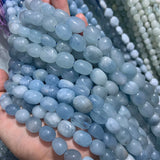 Natural Aquamarine Beads 15'' Irregular DIY Loose Beads Jewelry Making