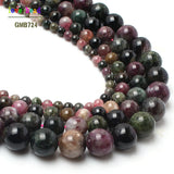 Natural Colorful Tourmaline Beads 15'' Stand 4/6/8/10mm