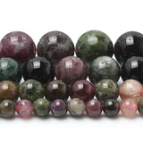 Natural Colorful Tourmaline Beads 15'' Stand 4/6/8/10mm