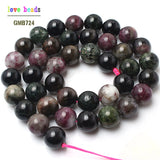 Natural Colorful Tourmaline Beads 15'' Stand 4/6/8/10mm