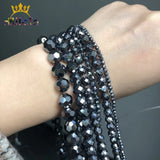 AA Natural Hematite Stone Beads Round Loose Beads DIY Jewelry Making 15''