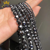 AA Natural Hematite Stone Beads Round Loose Beads DIY Jewelry Making 15''