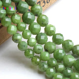 Faceted Canadian Jades Stone Round Beads 6mm 8mm