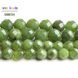 Faceted Canadian Jades Stone Round Beads 6mm 8mm