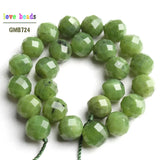 Faceted Canadian Jades Stone Round Beads 6mm 8mm