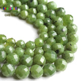 Faceted Morganite Aquamarina Apatite Stone Round Beads 7.5'' Strand