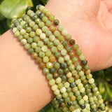 AA+ Flower Jades Faceted Beads Jewelry Making DIY 15'' 2/3/4mm